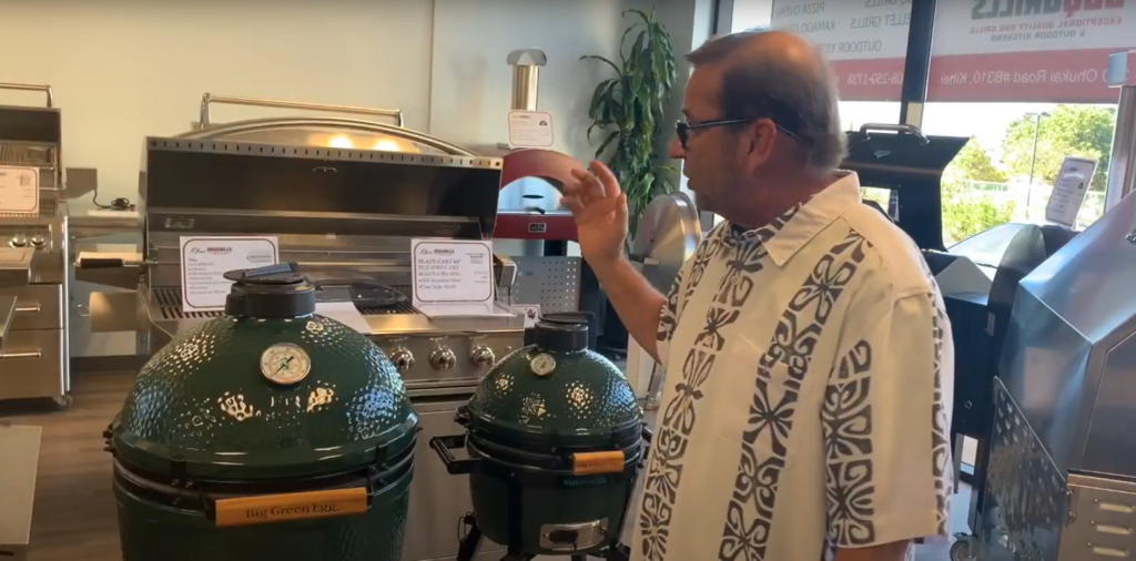 Big Green Egg Ceramic Cooker Maui BBQ Grills